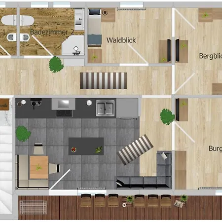 Apartment Haus Biechl Mit Blick Auf Burg Hohenwerfen Pfarrwerfen