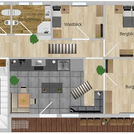 Haus Biechl Mit Blick Auf Burg Hohenwerfen Apartment Pfarrwerfen